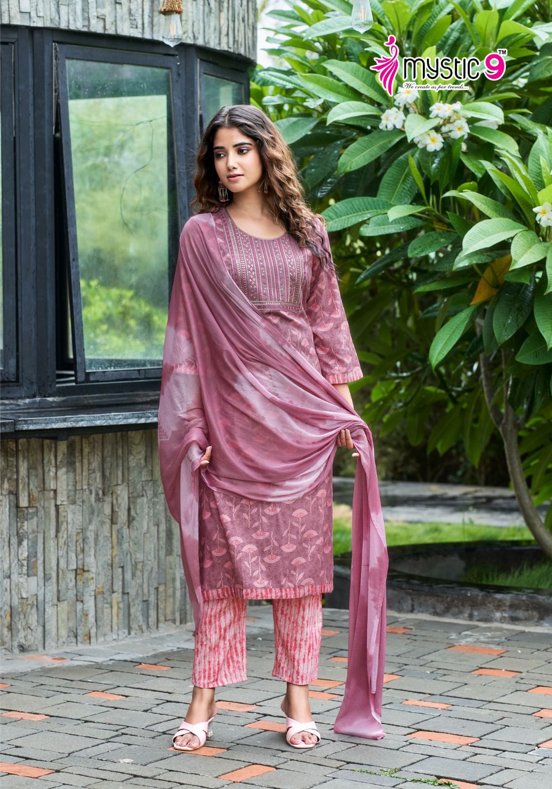 Shagun Vol 4 By Mystic 9 Rayon Foil Printed Kurti With Bottom Dupatta Wholesalers In Delhi